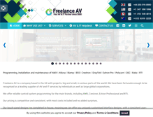 Tablet Screenshot of freelanceav.com